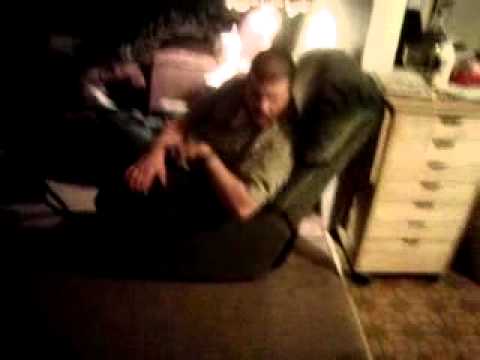 derek walborn - My sisters Boyfriend (Brian Stewart)... Really drunk at my house, Talking to our dogs. LOL.