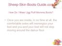 Sheep-Skin-Boots-Guide.com - How Do I Wear Ugg Fluff Momma Boots?