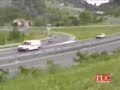 Motorkář přejetý autem