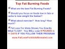 Fat Burning Foods - What Are The Best Low Fat Foods?