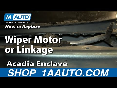 How To Install Replace Wiper Motor or Linkage Acadia Enclave Outlook Traverse