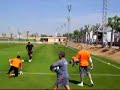 Cañizares, Butelle y Mora entrenando.