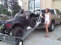 Loading a ATV "Four Wheeler" the Easy Way - Elevation Trailers