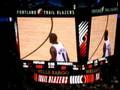 Blazer Rudy Fernandez pass/to Martell Webster for the DUNK!!