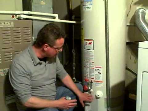 how to drain electric hot water heater tank