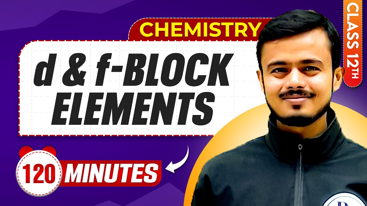 D & F Block Elements in 120 Minutes | Class 12th Chemistry | Mind Map Series