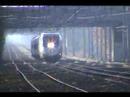 A Boston bound Acela is seen here at the Attleboro, MA MBTA Station at speed.