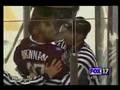 Hockey player rips fan's shirt