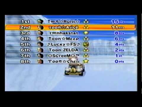 Mario Kart Wii Online Friend Room: Toon Mii's Race Part 1/2