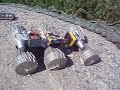 Marsokhod simple drive plus rolk on sand