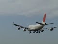 JAL 744 landing on runway 24R at YUL