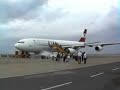 austrian airlines airbus a340 maldives  vrmm  landing