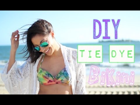 how to tie dye a bikini