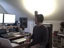 Recording the vocals for my album. Featuring the song \
