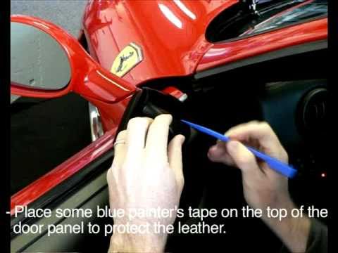 Ferrari 360 & 430 F430 Inside Mirror Triangle Installation by MAcarbon