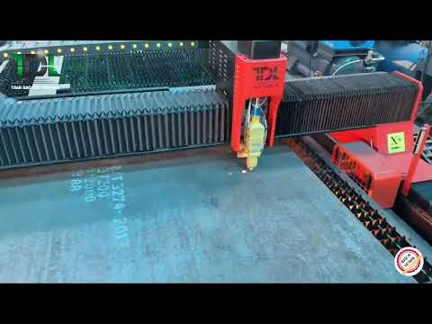 Máy cắt Laser khổ lớn TDL-13025G nguồn 12kW đặt tại Đồng Nai - 0917.264.499