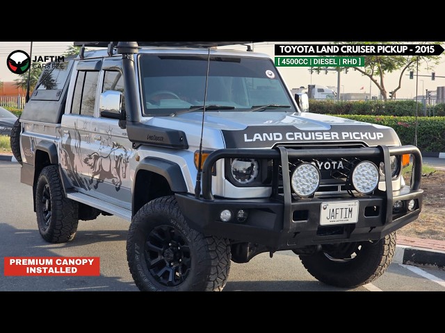 Toyota Land Cruiser Pick Up LX AC PWR OPT 2015 | 4.5L DIESEL | MT | RHD | OFF ROAD MODIFIED | PREMIUM CANOPY INSTALLED | BULL BAR WITH HEAVY F video