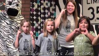 Columbia Elementary Zebra Zone- October 2012