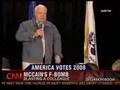CNN:Mccain's moment! Mccain attacks a woman to tears.