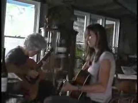 webbymarvin - Tiffany Christopher plays her song, Endings with Fred in the kitchen on the first day of Feat Fest. Sept 13th 2007.