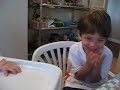 Luka feeding Lorenzo