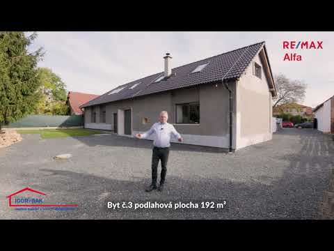 Video Rohový rodinný dům 4+kk s garáží, samostatným 1+kk a zahradou 570 m² – Brník 14, Oleška