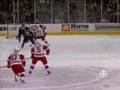 Markov big hit on Stoll, Datsyuk Scores nice goal