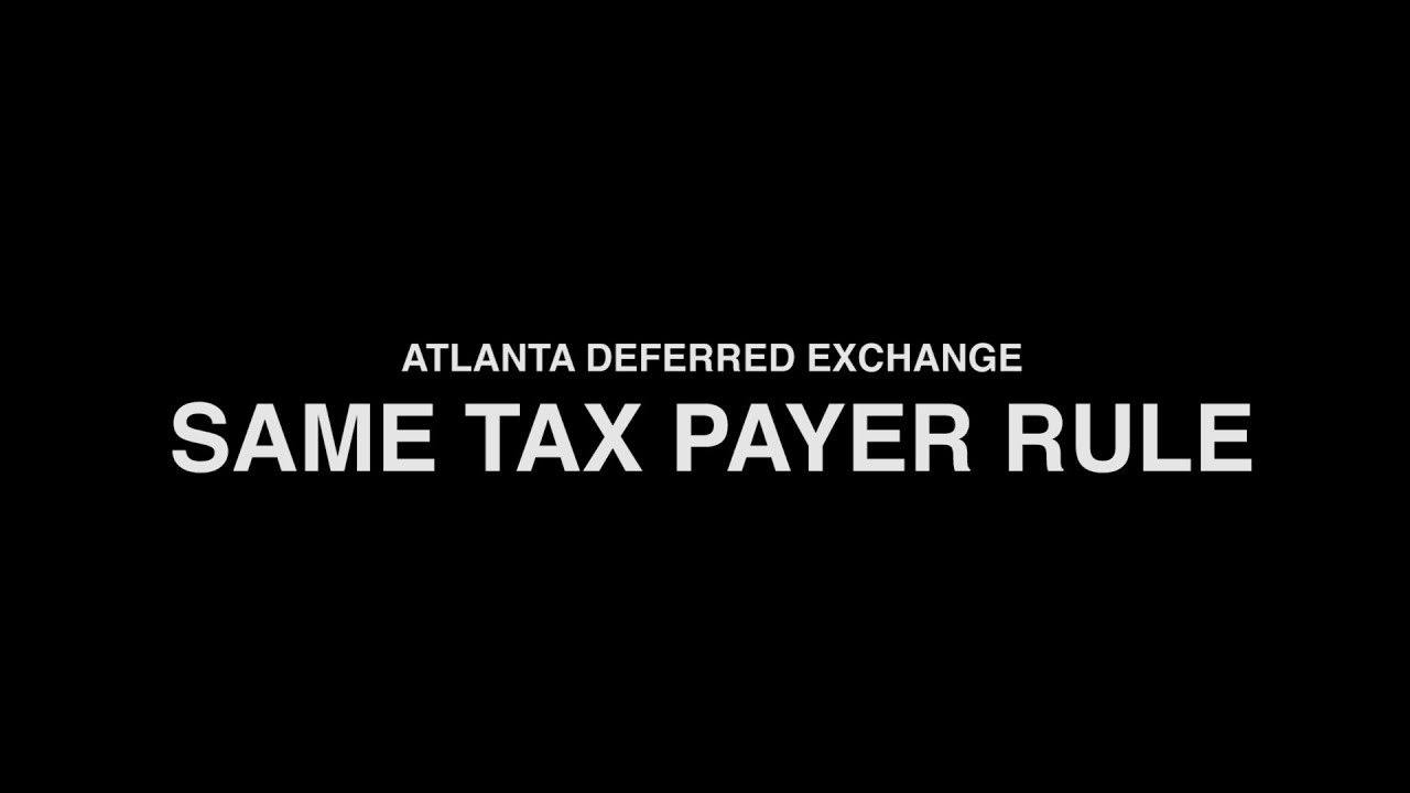 Same Tax Payer Rule