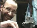 prt25 - 40K rubbled stained glass building - Wash - Starting the painting - war game terrain