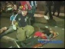Los cráteres que dejó el atentado en Morelia