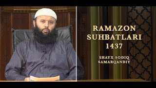 1-dars: sidq Ramazon suhbatlari 1437 (Shayx Sodiq 