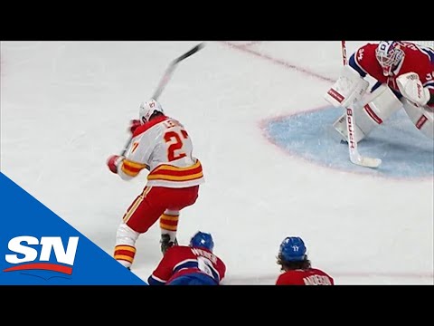 Josh Leivo Fights Off Sprawling Canadiens Defenders For Backhand Goal On Jake Allen