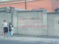 Election graffiti in Ecuador