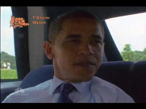 White House - Kid in the candy store Brian Williams goes out for burgers with the Bamster, and says