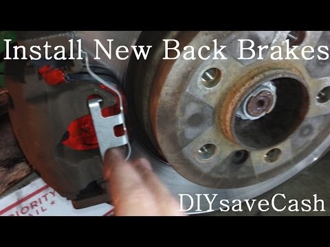 DIY BMW E65 E66 Install New Back Brakes And Brake Pad Sensor