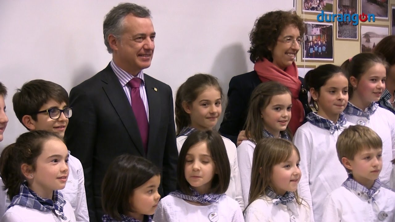 Iñigo Urkullu preside en Durango el acto central del 150 aniversario de San Antonio-Santa Rita ikastetxea