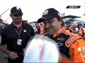 Tony Stewart Thanks the Fans after Brickyard Win 7-29-2007