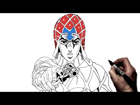 video-linktoworks-How to Draw Mista | Step by Step | JoJo's Bizarre...