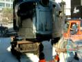The TRHC F7 locomotive simulator cab arrives