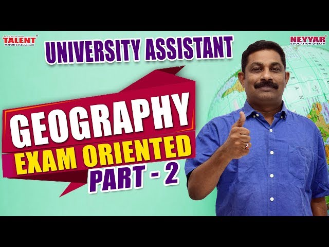 Most Expected Geography Questions for University Assistant Exam 