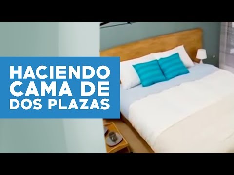 ¿Cómo hacer una cama de dos plaza?