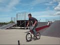 Ollie Evans ridin bmx in Colwyn Bay