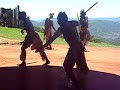 zulu dancers at kwa zulu natal south africa