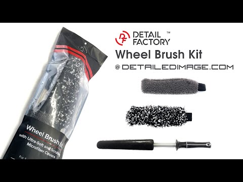 Wheel Brush Kit with Interchangeable Covers – Detail Factory