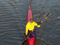 Canoeists on the canal at dusk