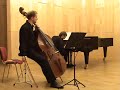Ravel Sonata for Violin 1st mov Bartosz Sikorski Double Bass