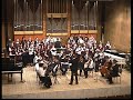 The orchestra and choir of Pikéthy Conservatory, Vác, Hungary is performing at Christmas 2007