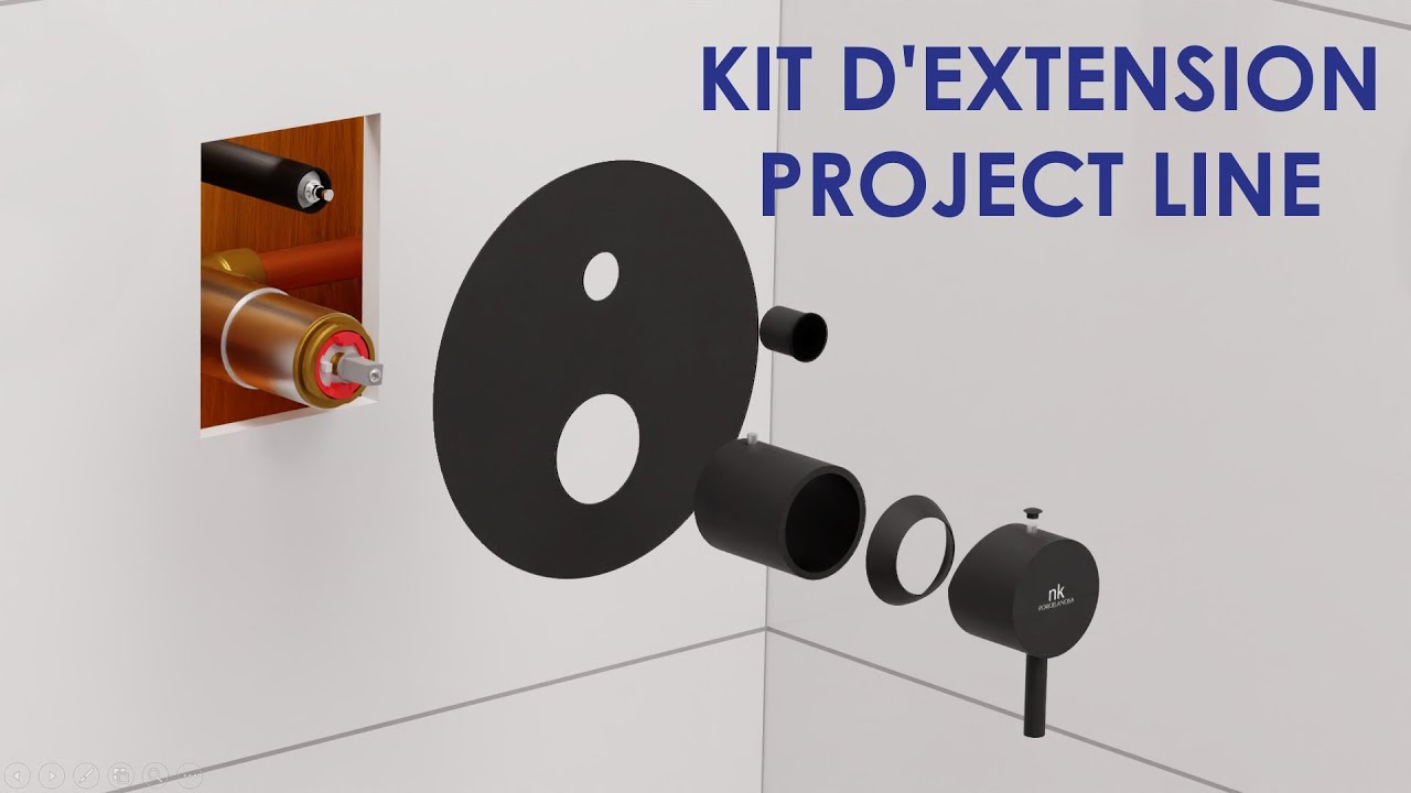 Installation des extensions des robinets à pression équilibrée Project Line.