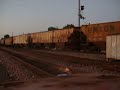 BNSF SB grain train from rochelle,IL