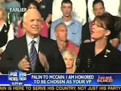 Senator McCain caught staring at Sarah Palin’s Boobs « Independent